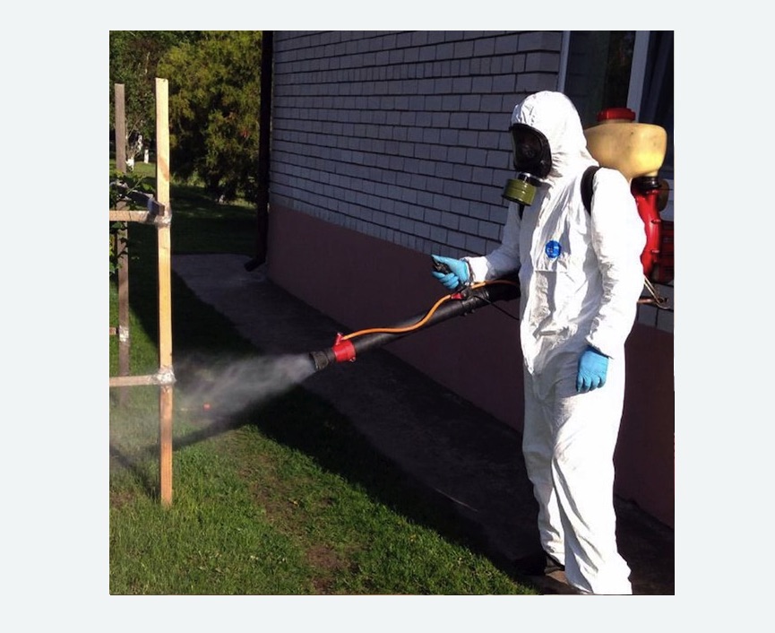 травля клещей на участке в Катайске